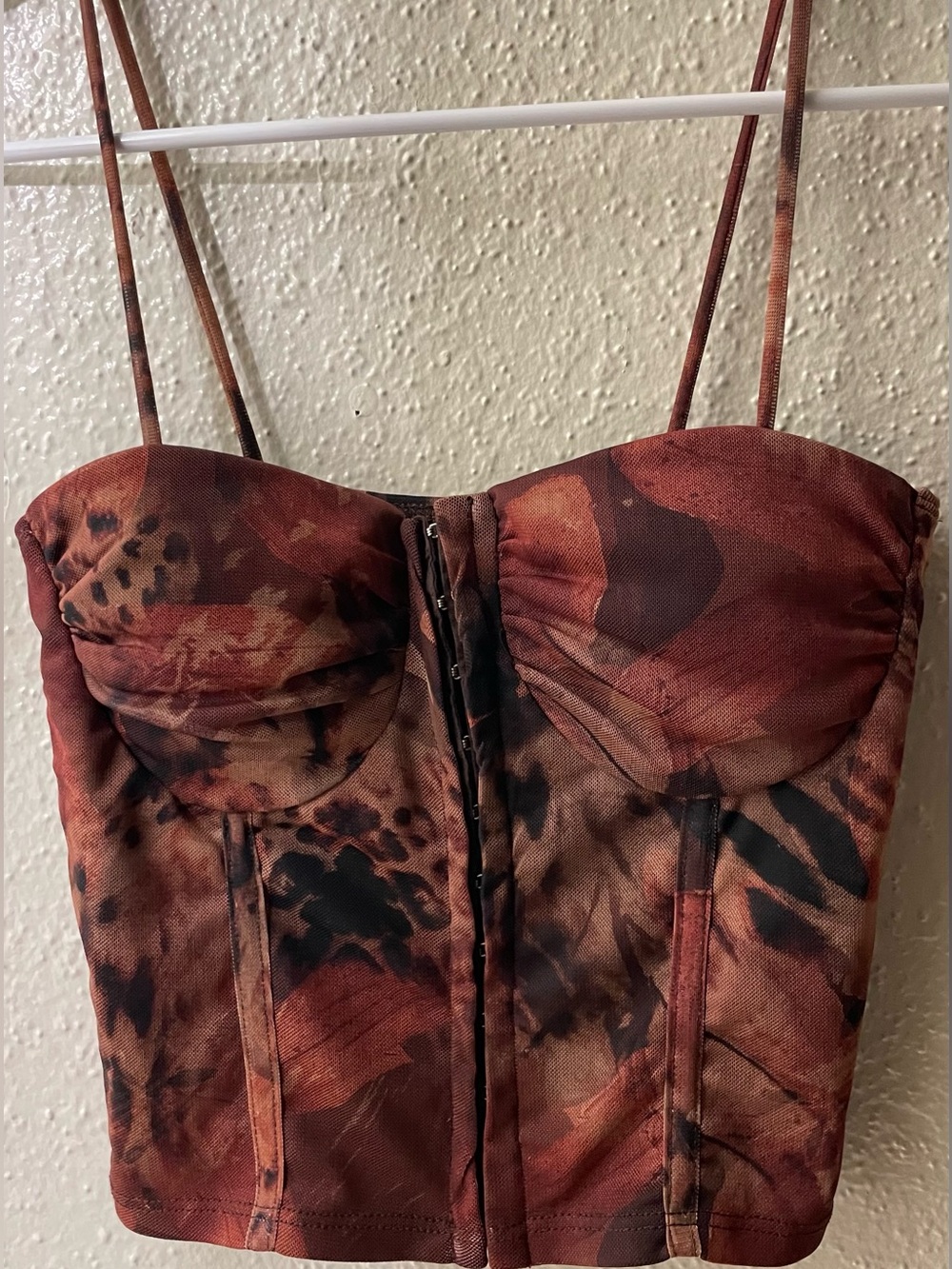 Women’s Rust Floral corset